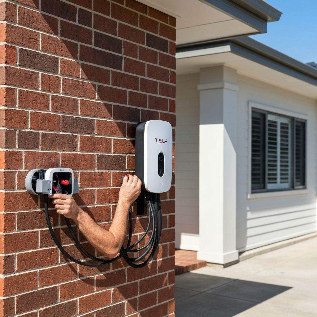 EV charger and powerpoint installation Baldivis